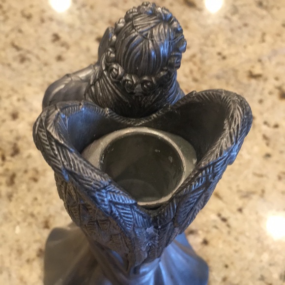 Home for the Holidays Pewter Angel Candleholders - Picture 5 of 8